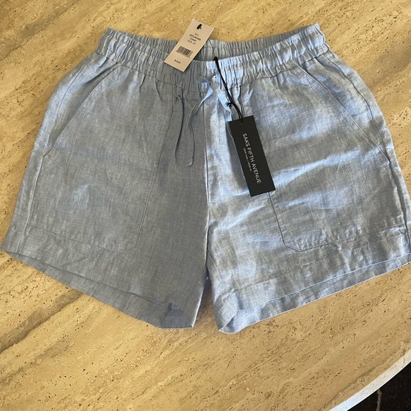 Saks Fifth Avenue Pants - NWT Saks Fifth Avenue linen blend shorts